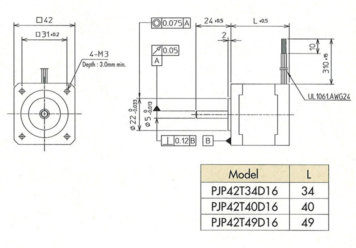 PJP42T-40D16 system drawing